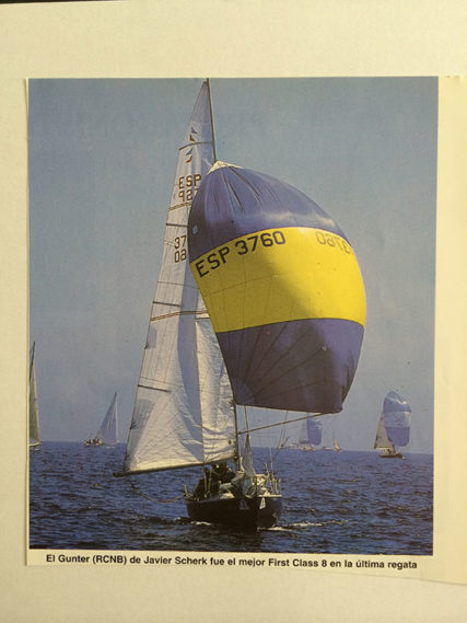 Gunter en el mar, Vela