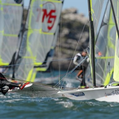 Lima y Costa compitiendo en los ISAF Worlds