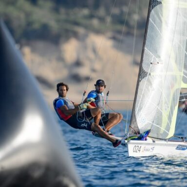 Lima y Costa compitiendo en los ISAF Worlds