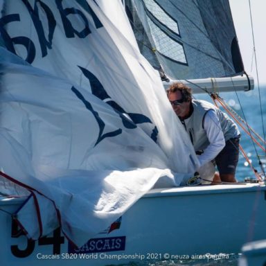 Gunter en el Cascais SB20 World Championship 2021
