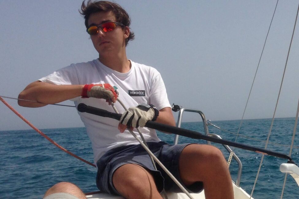 Foto Pablo Núñez sobre barco