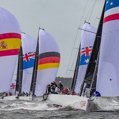 Barcos representantes de varios países en la Rolex New York Yacht Club Invitational Cup